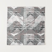 Impression grise grunge. Tenture (Devant (Horizontal))