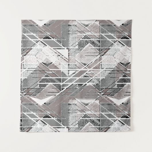 Impression grise grunge. Tenture (Devant (Horizontal))