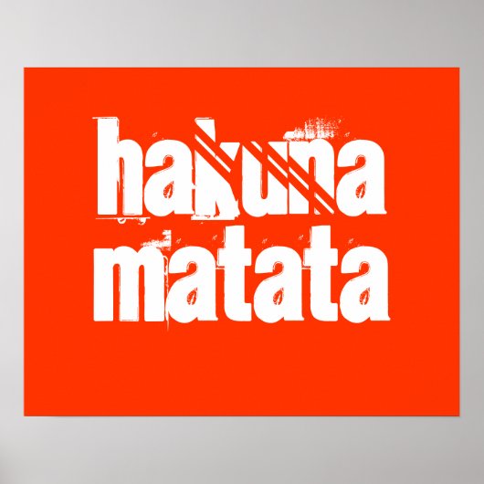 Impression Hakuna Matata (Devant)