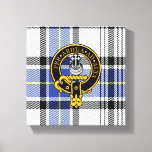 Impression Hannay Scottish Crest et Tartan Canvas