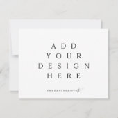 Impression horizontale de carte plat de 5,5 x 4,25 (Dos)