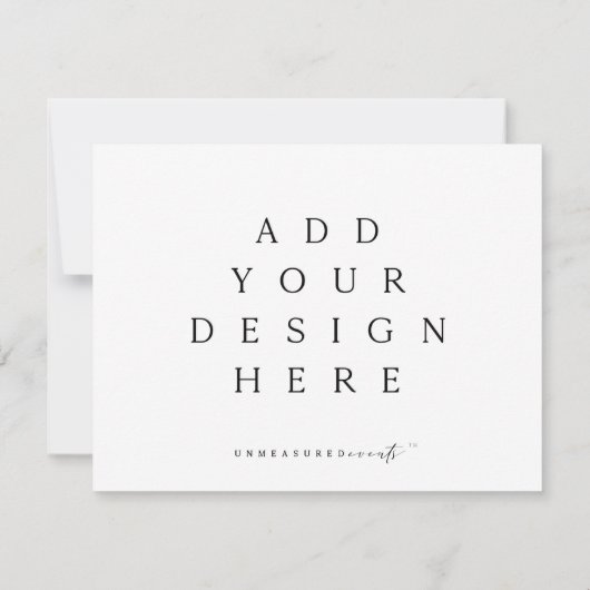 Impression horizontale de carte plat de 5,5 x 4,25 (Dos)