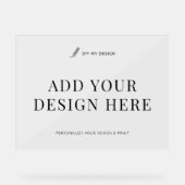 Impression horizontale de signature acrylique pers (Recto)