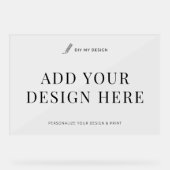 Impression horizontale des signes d'événement acry (Recto)