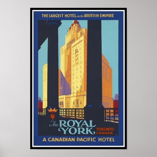 Impression Image Rétro Vintage Voyage Canada (Devant)