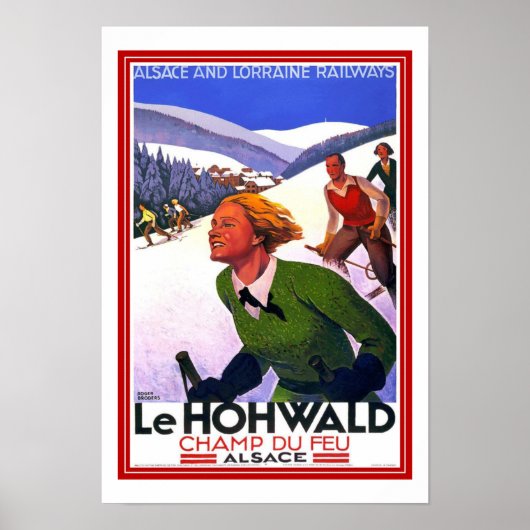 Impression Image Rétro Vintage Voyage LeHohwald Sk (Devant)