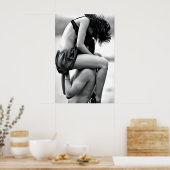 impression, impression de couple, art mural, noir  (Cuisine)