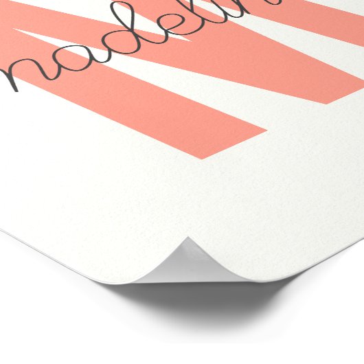 Impression initiale personnalisée | Monogramme mod (Coin)