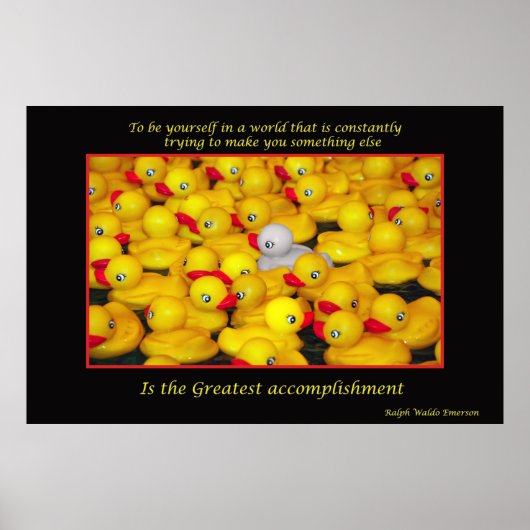 Impression inspirante de canards en caoutchouc (Devant)