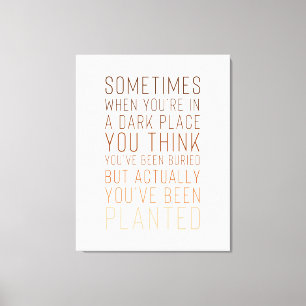 Impression inspirante sur toile