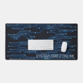 Impression intégrale néon Circuit imprimé Cyberpun (Clavier et souris)