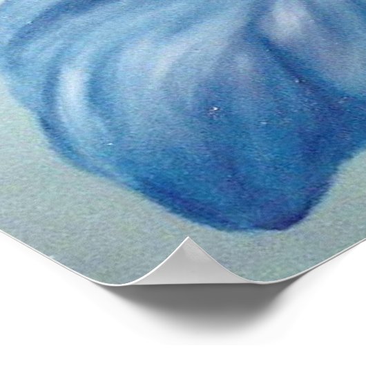 Impression Iris bleu (Coin)