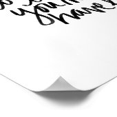 Impression jamais trop tardive | citation noire et (Coin)