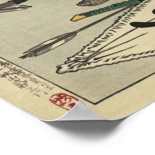 Impression japonaise antique #15 Samurai Dueling (Coin)