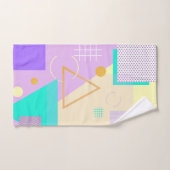 Impression jaune géométrique (Serviette à main)