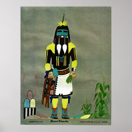 Impression kachina "Long-Hair" (Devant)