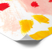 Impression léopard : aquarelle peinte à la main. (Coin)