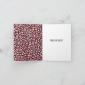 Impression léopard rouge Merci (Intérieur)