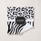 Impression Lepard / Impression Zebra (Gant de toilette)
