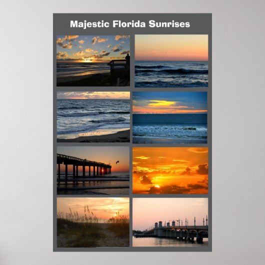Impression Lever du soleil Floride, Affiche de val (Devant)