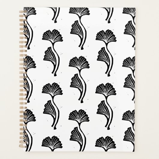 Impression Lino Feuille Gingko (Devant)