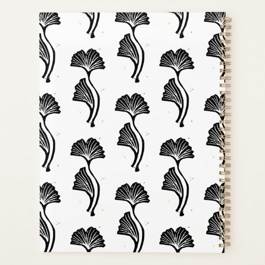 Impression Lino Feuille Gingko (Dos)