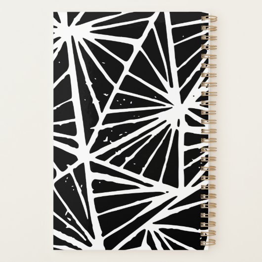 Impression Lino Triangles Abstrait (Dos)