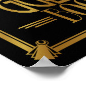 Impression "livre d'or" style Art Déco des années  (Coin)