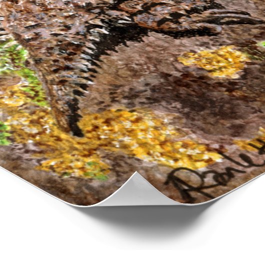 Impression Lizard à cornes (Coin)