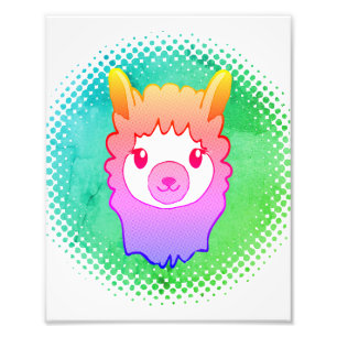 Impression Llama Art coloré