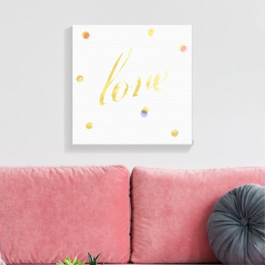 Impression Love Gold Canvas (Insitu(Salon))