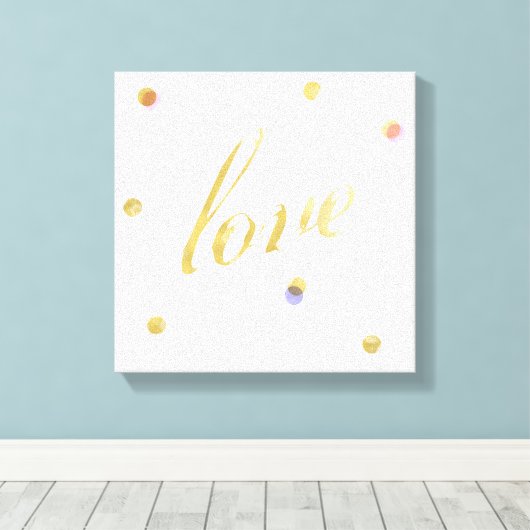 Impression Love Gold Canvas (Insitu (Plancher de Bois))