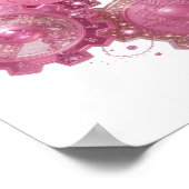 Impression MACHINE À ENGRENAGES ROSE Argent Crisp (Coin)