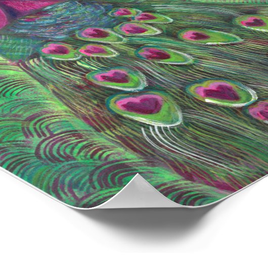 Impression Magenta et Peacock Turquoise (Coin)