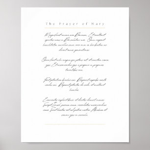 Impression Magnificat - Blanc, Latin