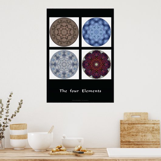 Impression Mandala - "Les quatre éléments" (Cuisine)