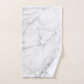 Impression Marbre blanc élégante avec texture arge (Serviette à main)