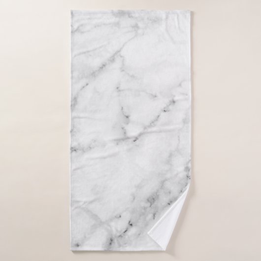 Impression Marbre blanc élégante avec texture arge (Serviette de bain)