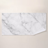 Impression Marbre blanc élégante avec texture arge (Serviette de bain)