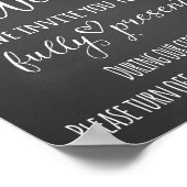 Impression mariage débranchée Chalkboard (Coin)