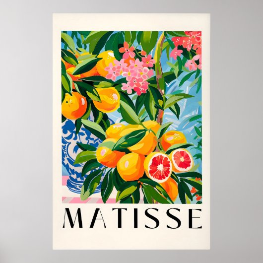 Impression Matisse Art Print Arbre Orange Espagnol (Devant)
