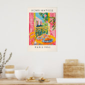 Impression Matisse Café et Croissant Art Print Ros (Cuisine)
