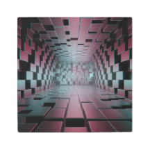 Impression métallique en cubes 3D