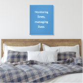Impression minimaliste bleu acier sans perfusionni (Insitu(Chambre))