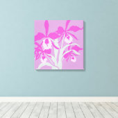 Impression moderne de fleurs orchidée violette aqu (Insitu (Plancher de Bois))