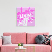 Impression moderne de fleurs orchidée violette aqu (Insitu(Salon))