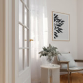 Impression monochromatique noir et blanc japandi