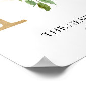 Impression Monogramme, Lettre Florale N, Mariage,  (Coin)