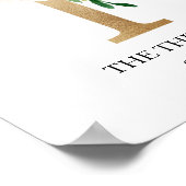 Impression Monogramme, Lettre T, Cadeau de Mariage (Coin)