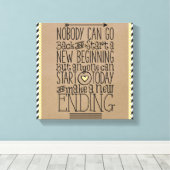 Impression motivationnelle : Nouveau début (Insitu (Plancher de Bois))